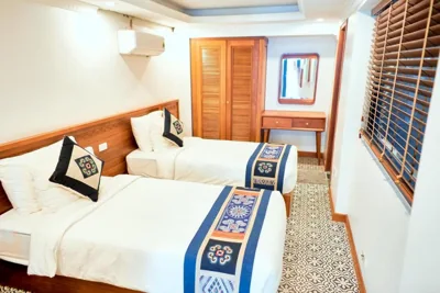 Habitación Doble Estándar con 2 camas — Green Villa Sapa